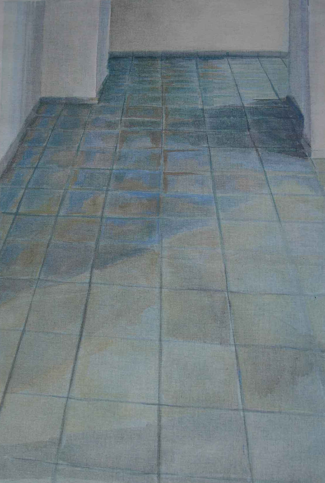 Fliesen IV 56 x 83 cm, 2011, Acryl auf Leinwand