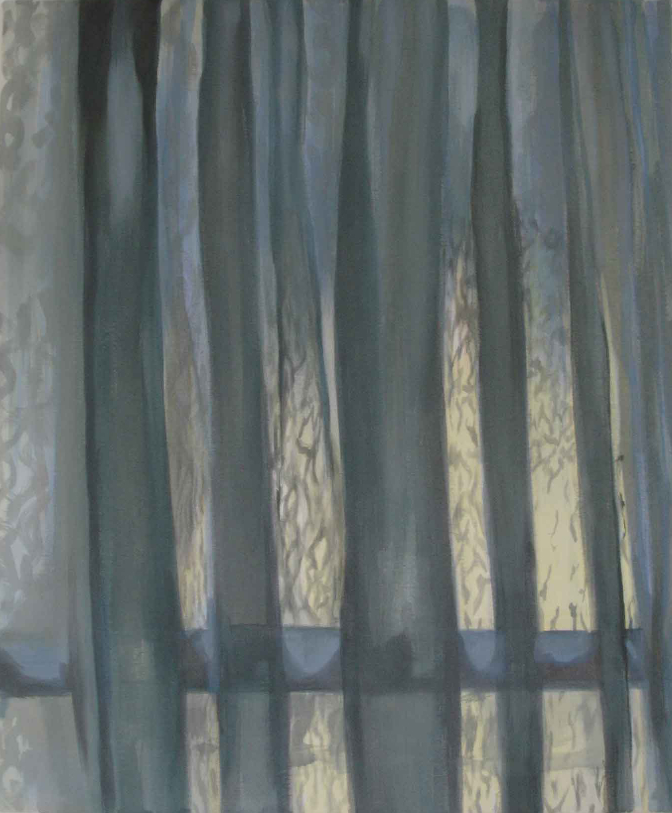 Wohnungstür, 50 x 60 cm, 2011, Acryl auf Leinwand